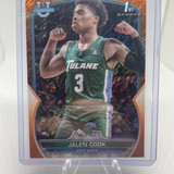 2022 23 Bowman University Chrome Jalen Cook Orange 25 + Fuchsia 125 + Pink SP (2)