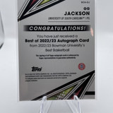 2022 23 Bowman University Best GG Jackson Base Rookie Auto (2)
