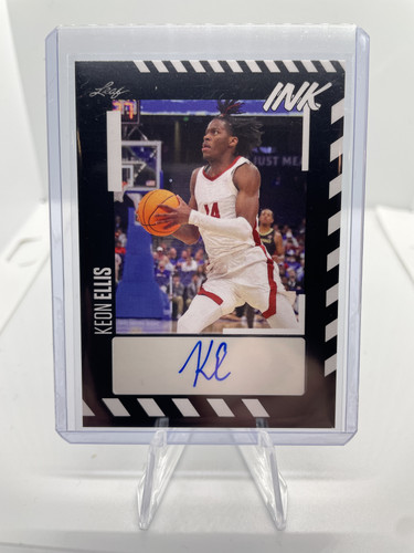 2022 23 Leaf Ink Keon Ellis White Border Rookie Auto (1).1