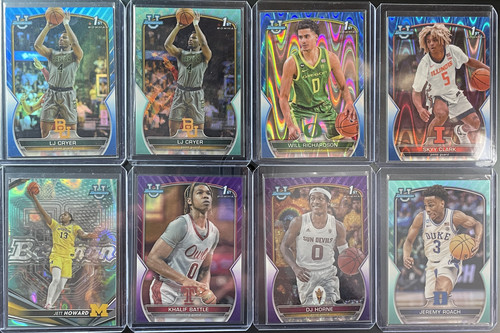 2022 23 Bowman U Chrome Jett Howard Mintz Tshibwe Refractor 199 299 (x8) (1).1