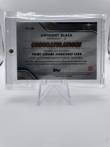 2022 23 Bowman University Best Anthony Black Prime Signatures Rookie Auto 50 (2).1