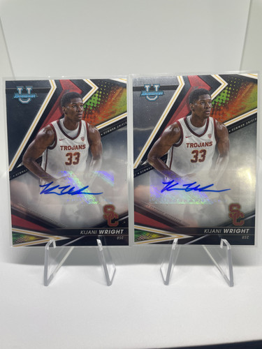 2022 23 Bowman University Best Kijani Wright Rookie Auto Set + Inception Auto (2).1