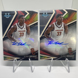 2022 23 Bowman University Best Kijani Wright Rookie Auto Set + Inception Auto (2)