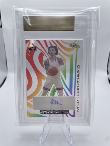 2022 23 Leaf Optichrome Jalen Hood Schifino Clear Rainbow Proof Rookie Auto 11 (2).1