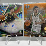 2022 23 Bowman University Best Will Richardson Speckle Auto 25 + Orange 25 (1)