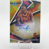 2022 23 Bowman University Chrome Vincent Iwuchukwu Gold Refractor Auto 50 (1)