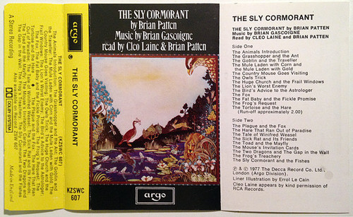 Brian Gascoigne, Brian Patten, Cleo Laine – The Sly Cormorant K7 b.jpg
