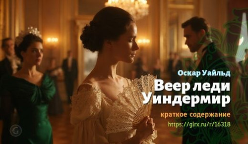 Читать краткий пересказ пьесы Оскара Уайльда «Веер леди Уиндермир». Веер леди Уиндермир, Уайльд, кра.jpg