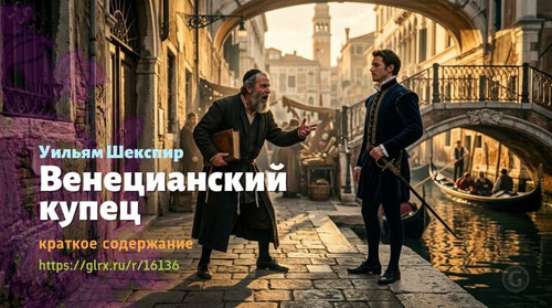 Читать краткий пересказ пьесы Уильяма Шекспира «Венецианский купец». Венецианский купец, Шекспир, кр.jpg