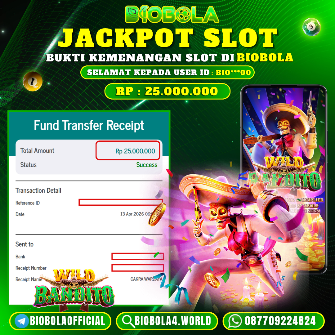 JP WILD BANDITO 25 JT BIOBOLA DI BAYAR LUNAS !!