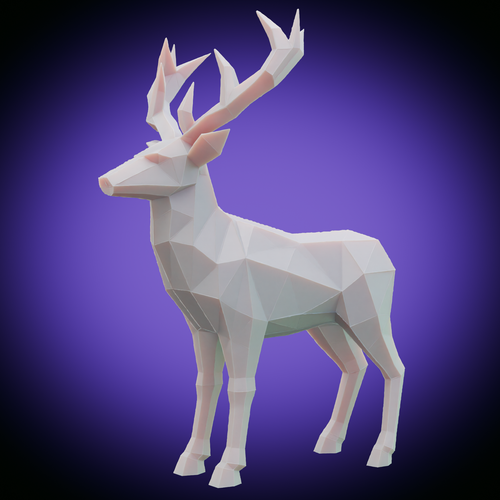 01 lowpoly deer front detail 1920x1920.png