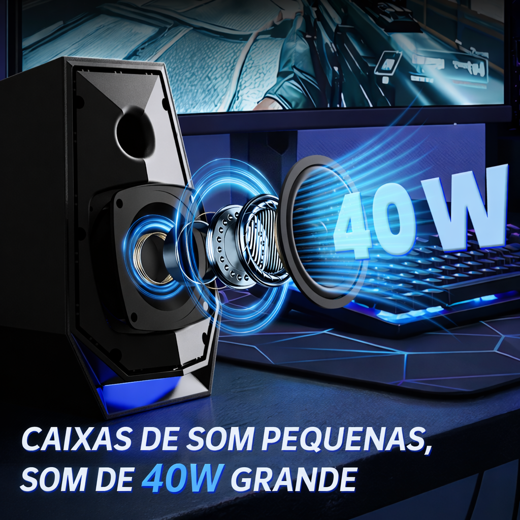 Caixa de Som Gamer 40w - miniatura 3