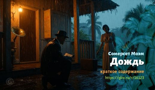 Читать краткий пересказ рассказа Сомерсета Моэма «Дождь». Дождь, Моэм, краткое содержание Сомерсет М.jpg