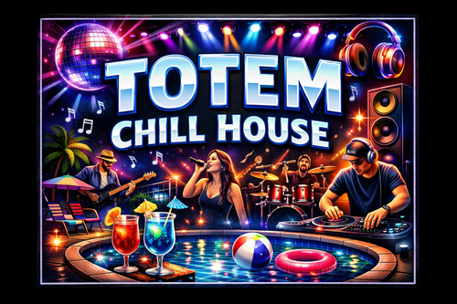 20260413 2212 Totem Chill House Sign simple compose 01kp47hwk8e2yta3veykjbk22d.png