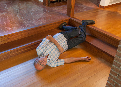 senior man fell down the steps picture id599682440.jpg