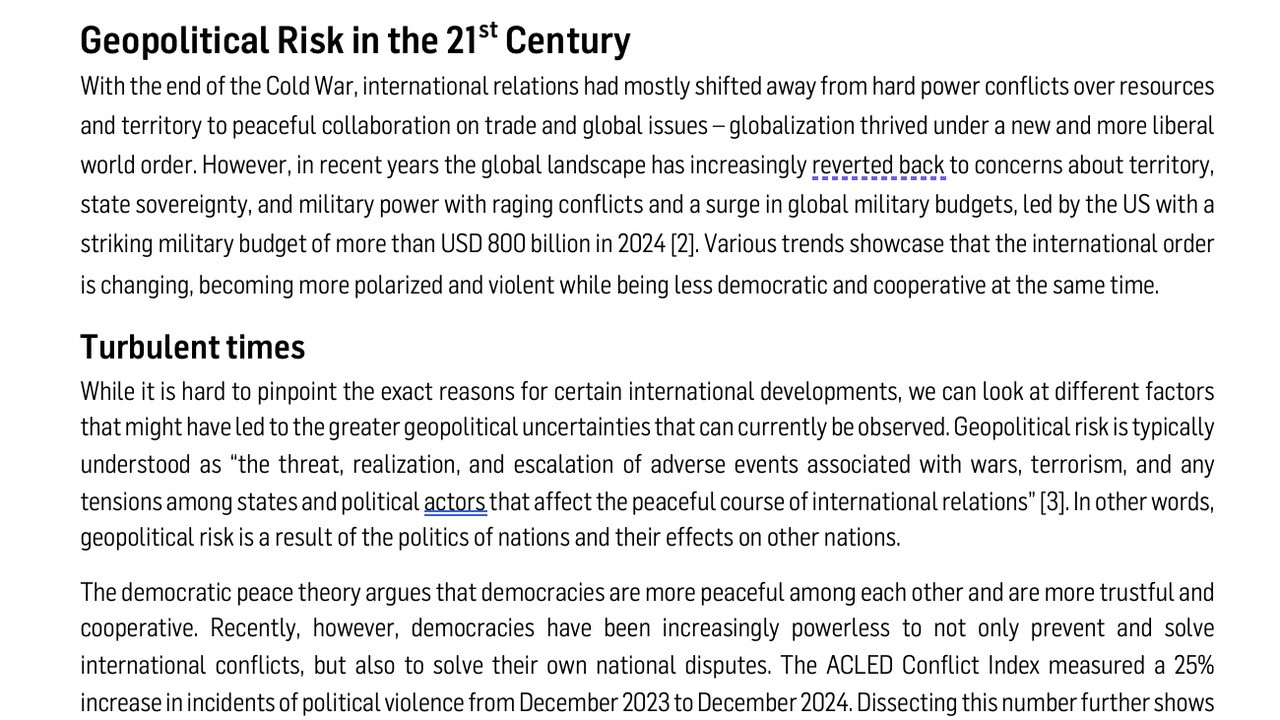 geopolitical risk finance jobs