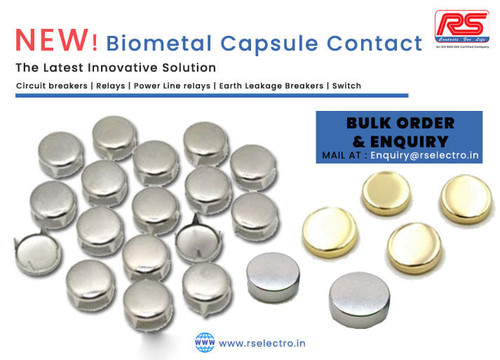 R. S. Electro Alloys -- We are engaged in manufacturing, supplying and exporting of a wide range of Bimetal Capsule Contact Worldwide. Bimetal Capsule Contact rivets comes in a variety of sizes. You can find options both small to extremely large, depending on your voltage requirements and usage.
For More Information visit on:- https://www.rselectro.in/
Our Mail I.D:- Enquiry@rselectro.in
Contact Us:-+91 9999973612,+91 9818231114