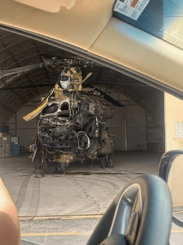 متداول| مروحية أمريكية من طراز بوينغ سي-47 شينوك والتي تبلغ قيمتها 40 مليون دولار، وقد تعرضت لأضرار كبيرة جراء هجوم إيراني في الكويت....