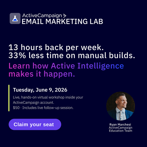 ActiveCampaign Email Marketing Lab Webinar