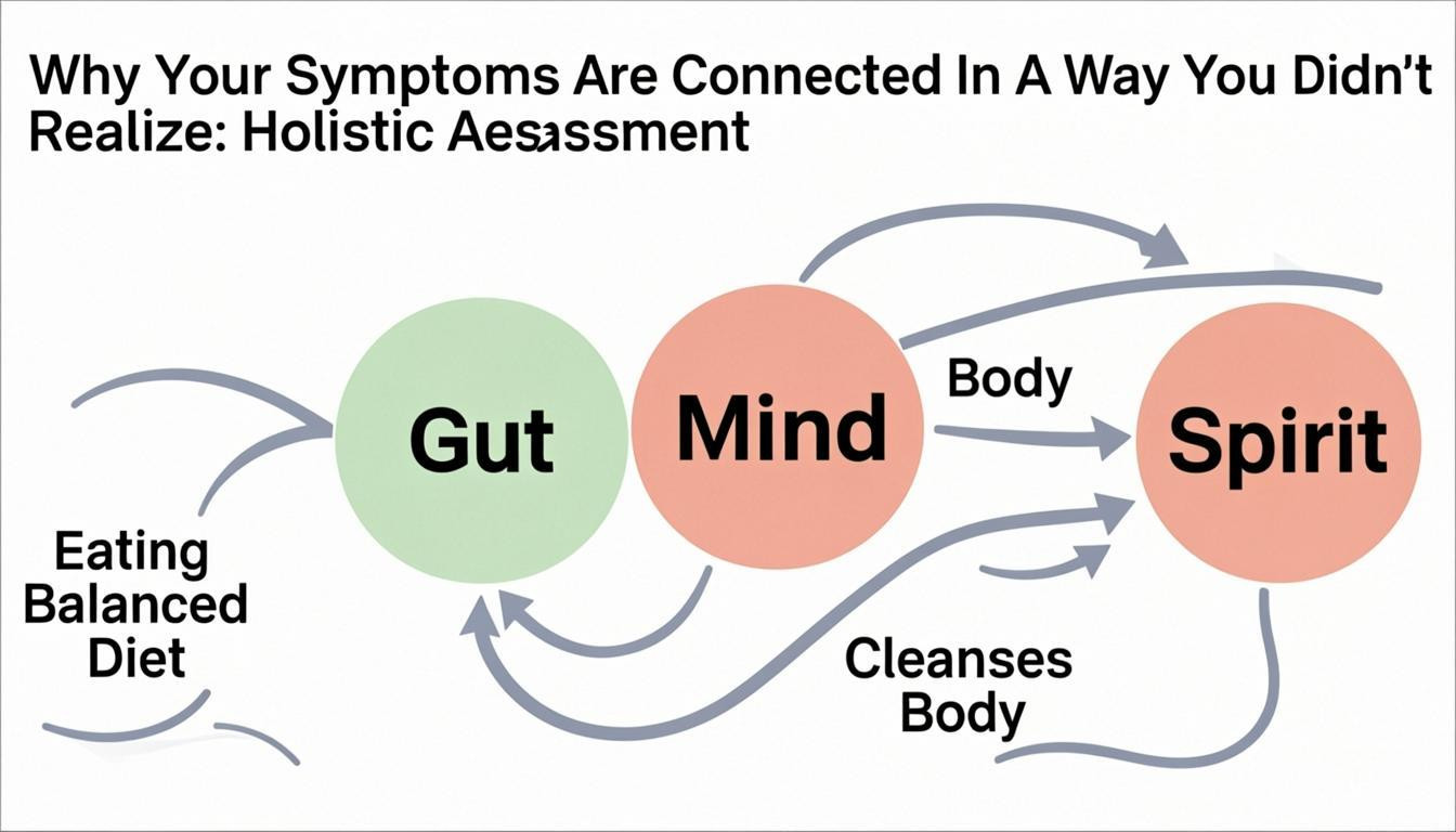 concept visual: Why Your Symptoms Are Connected In A Way You Didnt Realize: Holistic Assessment