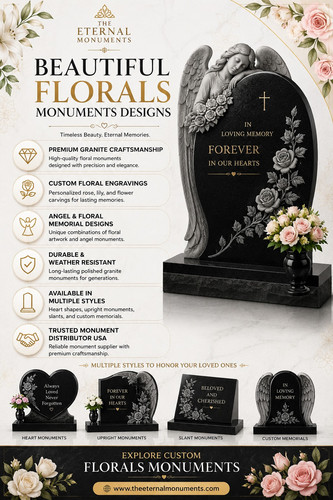 Elegant Angels and Florals Monuments in Elk Grove Village | theeternalmonuments.jpg