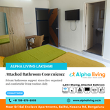 Convenient and hygienic facilities improve resident experience and comfort.