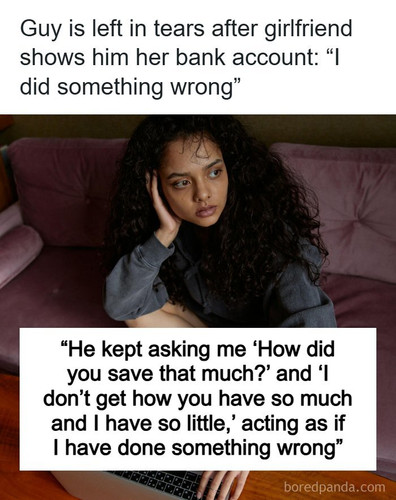 girlfriends savings boyfriend dramatic reaction.jpg