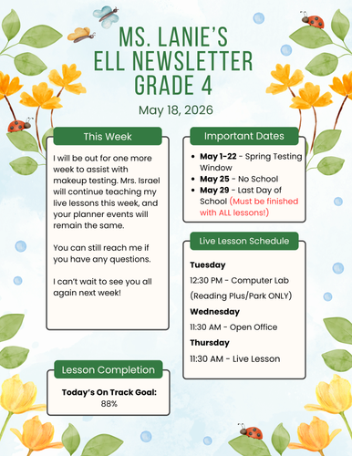 May 4th Grade Monday Webmail.png