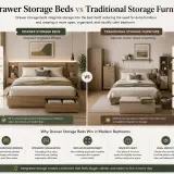 drawer storage beds vs traditional storage furniture