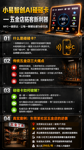 小易智创碰碰卡 五金店拓客海报.png