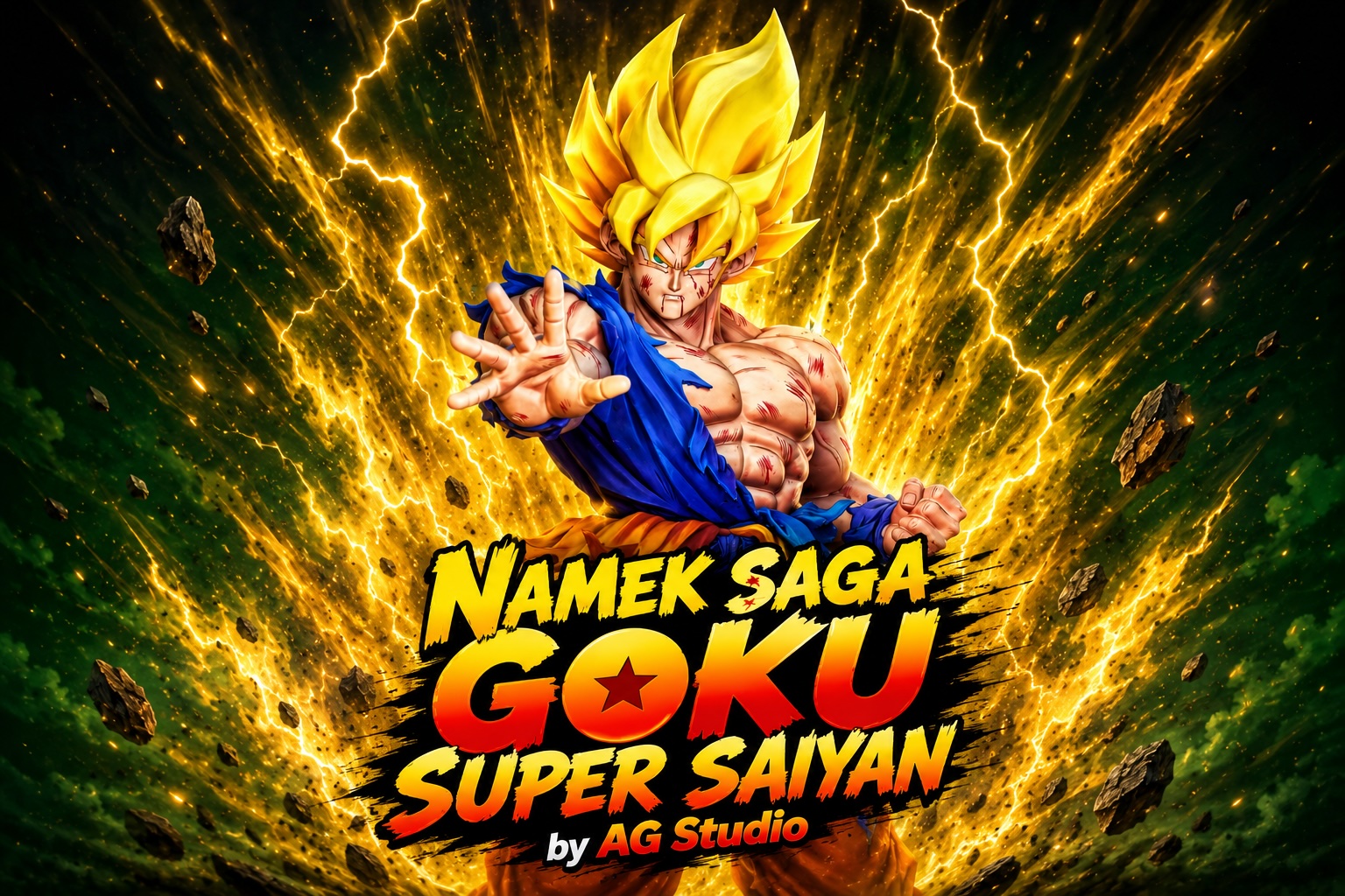 AG Studio Channels Namek Saga Fury with New Super Saiyan Goku Statue