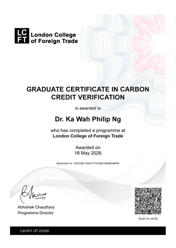 Graduate Certificate in Carbon Credit Verification Page 1.png