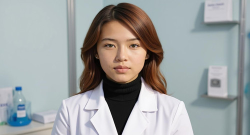 make her a doctor working at a clinic.jpg