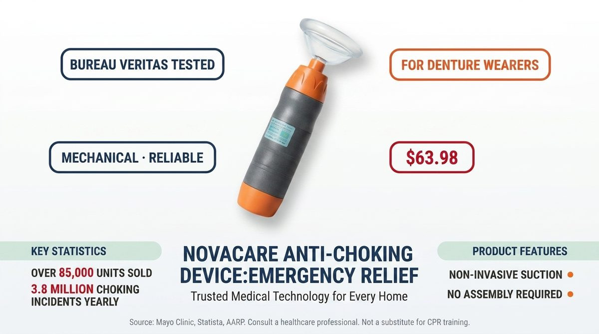 NovaCare Anti-Choking Device for Denture Wearers