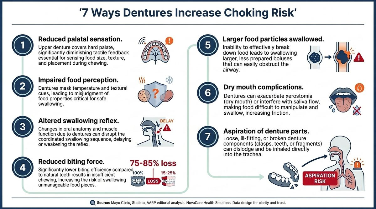 7 Ways Dentures Increase Choking Risk