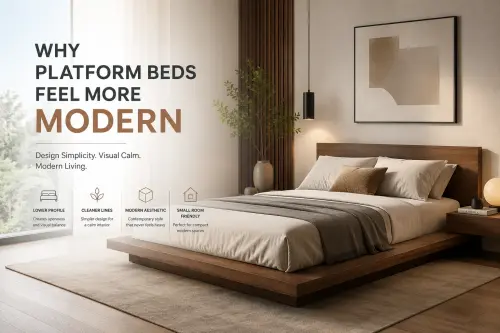 why platform beds feel more modern small bedrooms