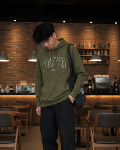 East Meets Everyday — 'Tokyo Japan' Embroidered Pullover in Olive.jpg