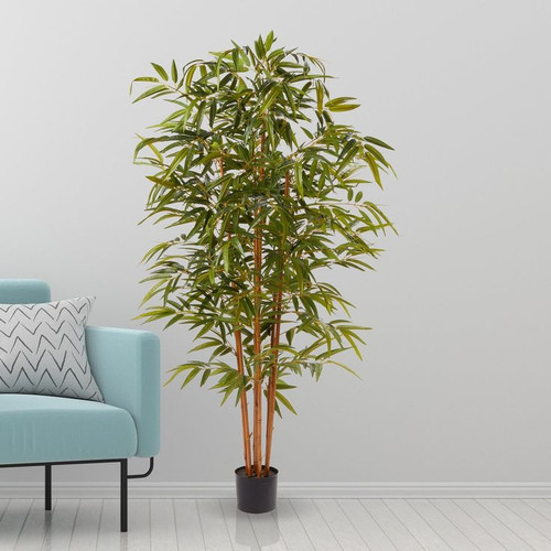 Pure Garden Artificial Potted Bamboo Silk Tree.jpg