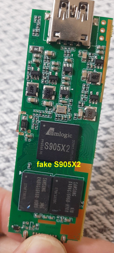 X2+ Plus GD10 game stick, with real S905M, with fake S905X2