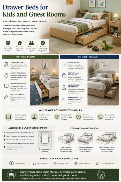 drawer beds kids guest rooms