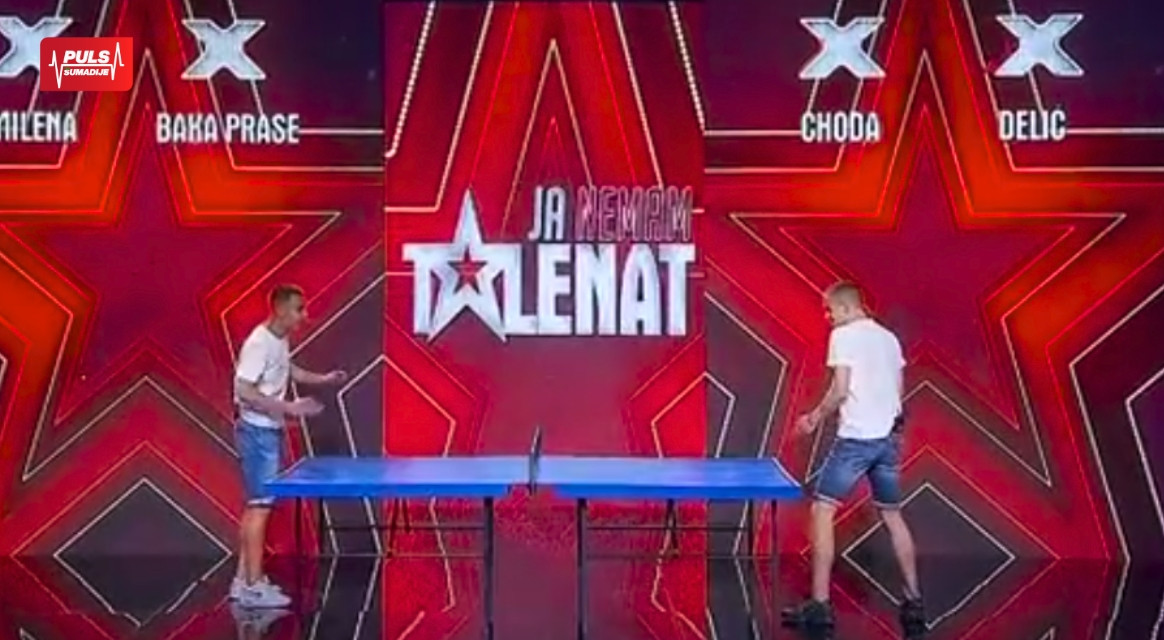 Заштићено: STONI TEHNIS BEZ REKETA POSTAO HIT: Dva mladića iz Kragujevca predstavila nesvakidašnji performans u show-u “Ja nemam talenat” (VIDEO)