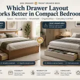 which drawer layout works better compact bedrooms