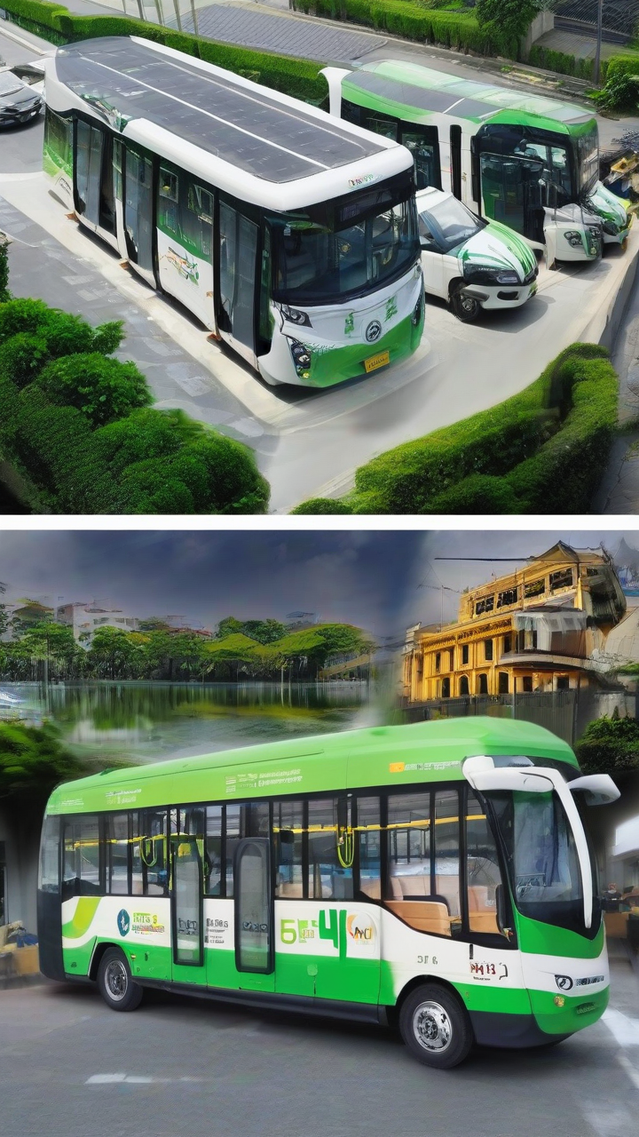 Pasig’s 5 new e-buses to begin serving commuters Monday