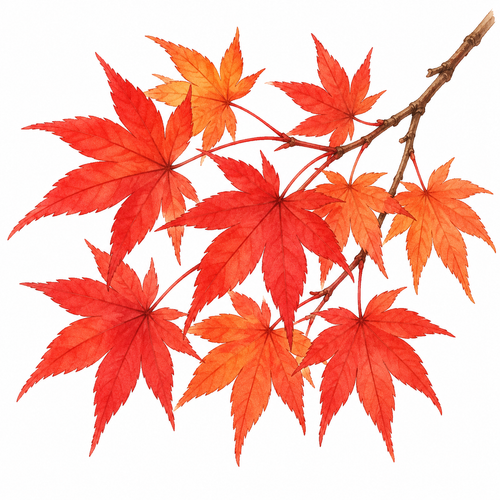 39. もみじ（紅葉）— daun maple merah daun berubah warna.png