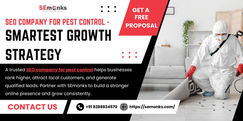 A trusted SEO company for pest control helps businesses rank higher, attract local customers, and generate qualified leads. Partner with SEmonks to build a stronger online presence and grow consistently.

https://semonks.com/pest-control-seo/