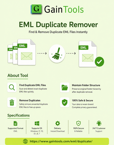 GainTools EML duplicates remover software..png