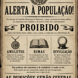 Cartaz proibido