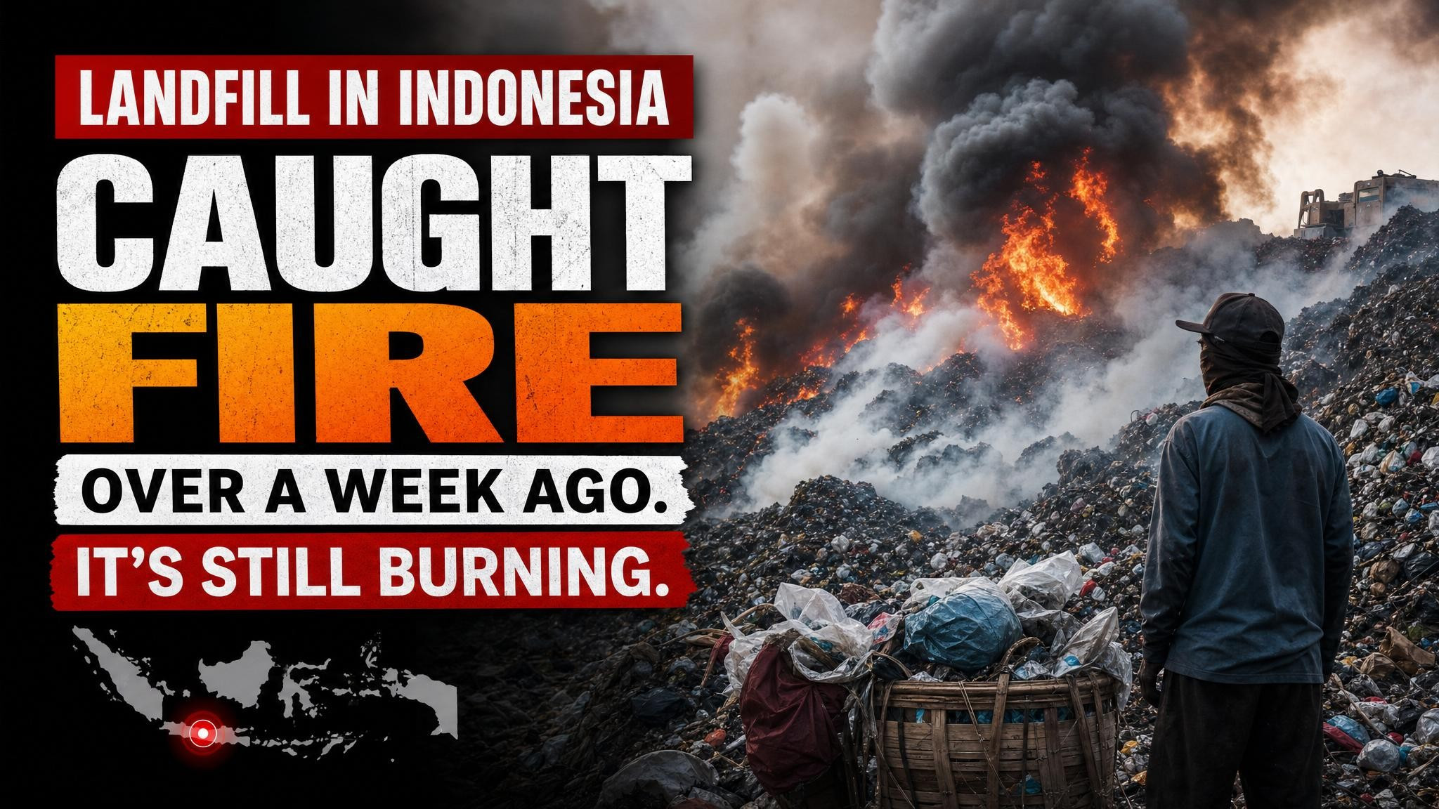 Indonesian Landfill Fire Rages On, Exposing Waste Woes