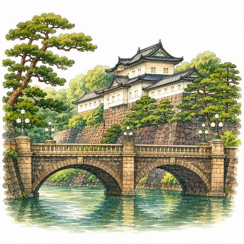 15. 皇居（こうきょ）— Istana Kekaisaran.png