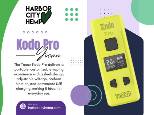 Finding a compact vape battery that delivers reliable performance without sacrificing convenience can be challenging. The Kodo Pro yocan has become a popular option for users who value portability, adjustable settings, and simple operation in a pocket-friendly design.

Click here for more information: https://harborcityhemp.com/product/yocan-kodo-pro/

Harbor City Hemp

Address: 186 Specialty Pt, Sanford, FL 32771, USA
Phone: +1-619-639-4386

Read Our Blogs:
https://tinyurl.com/29fgcezf
https://v.gd/VGnIxV
https://is.gd/VyWX7J

More Links:
https://is.gd/aODVIW
https://tinyurl.com/26j9dqh9
https://v.gd/CNgJEQ